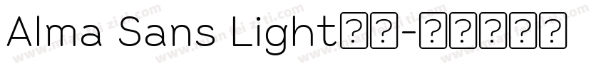 Alma Sans Light字体字体转换